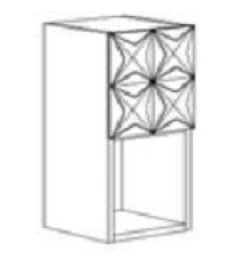 Шкаф Cezares Lecce LCPN.601 30 см подвесной, цвет белый матовый (bianco laccato opaco)