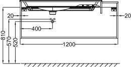 Фото Тумба под раковину Jacob Delafon Nouvelle Vague 120 см, EB3033-E73, цвет - фактурный дуб