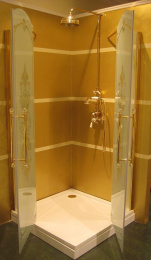 Душевой уголок Huppe Studio victorian SV0101, 90 х 90 см, стекло прозрачное