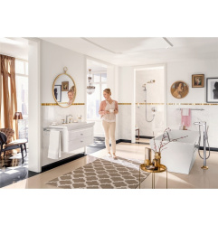 Смеситель для ванны 31345090 Hansgrohe Metropol Classic (хром, золото)