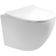Унитаз подвесной Aquatek Европа (AQ1900-00) безободковый, компактный, цвет белый