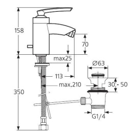 Смесители для биде Смеситель Ideal Standard Premio A5257AA для биде