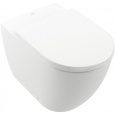 Приставной унитаз Villeroy & Boch Subway 3.0 TwistFlush 4671T0R1 покрытие CeramicPlus, иденье отдель