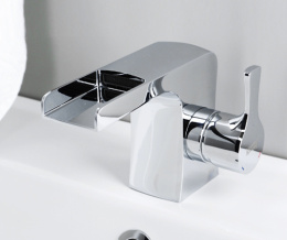 Фото Смеситель WasserKRAFTBerkel 4869 для раковины, каскадный, хром