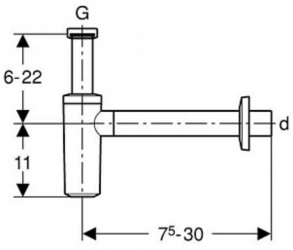 Geberit Uniflex 151.035.21.1 Сифон для раковины дизайн