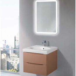 Тумба под раковину BelBagno Fly FLY-600-2C-SO-RW-P, 57,5 х 44 х 45 см, Rovere Moro/темно-коричневый