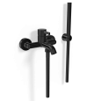 Смеситель для ванны Remer Metrica MC02GM, оружейная сталь PVD
