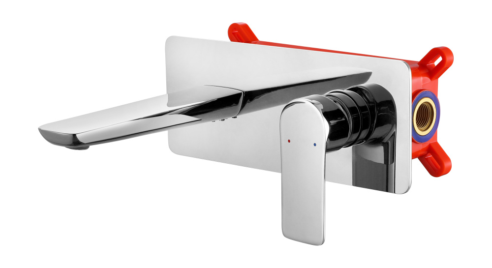 Фото Смеситель для раковины VENTAS S скрытого монтажа, совместный, хром глянцевый 076005