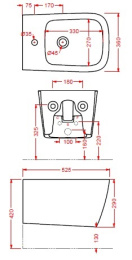 Фото Биде подвесное ArtCeram A16 (ASB001 01 00) белый