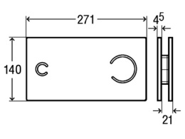 Фото Клавиша смыва Viega Visign for More 100 (597436) серый