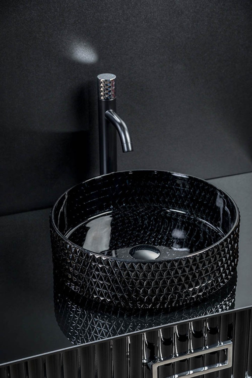 Фото Armadi Art 817-B Раковина чаша круглая хрустальная 39*12см