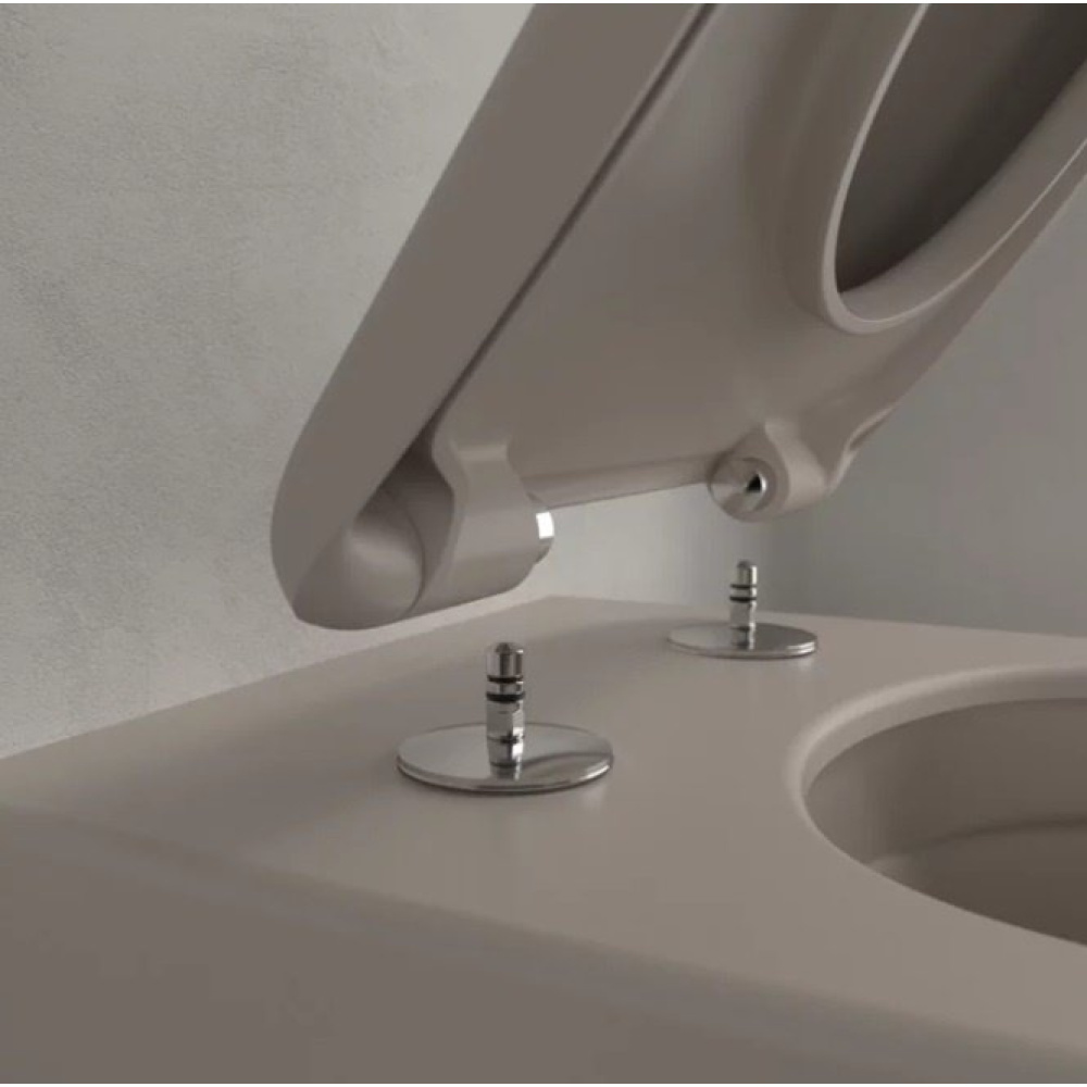 Подвесной безободковый унитаз Villeroy&Boch Antao (4674T0AM) Миндаль