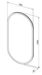 Фото Зеркало Aquanet Монте (00288970) Белый