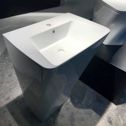 Фото Azzurra Hera HELF06343T0MBI*1 Раковина 63х43х85 см, 1 отв., цвет: белый