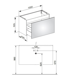 Фото Тумба Keuco Plan 32972180000, кашемир