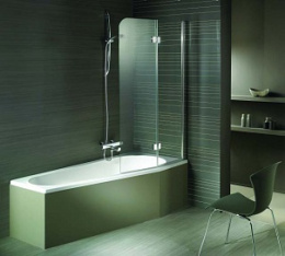 Фото Акриловая ванна 160x80 Riho L (B069001005) прямоугольная-асимметричная