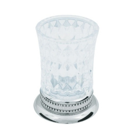 Фото Стакан для зубных щеток Boheme Brillante (10441) хром