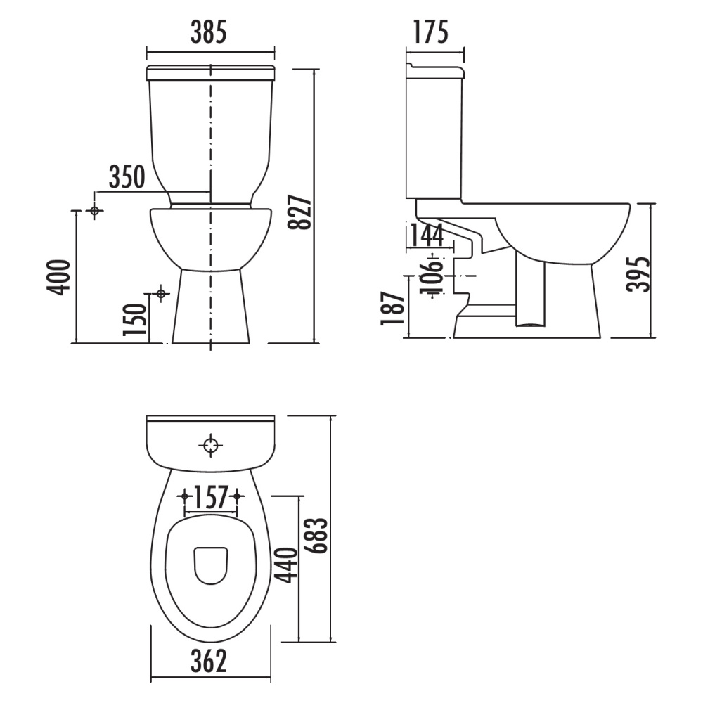 CREAVIT SEDEF Бачок SD410-00CB00E-0000 SD410.00000)