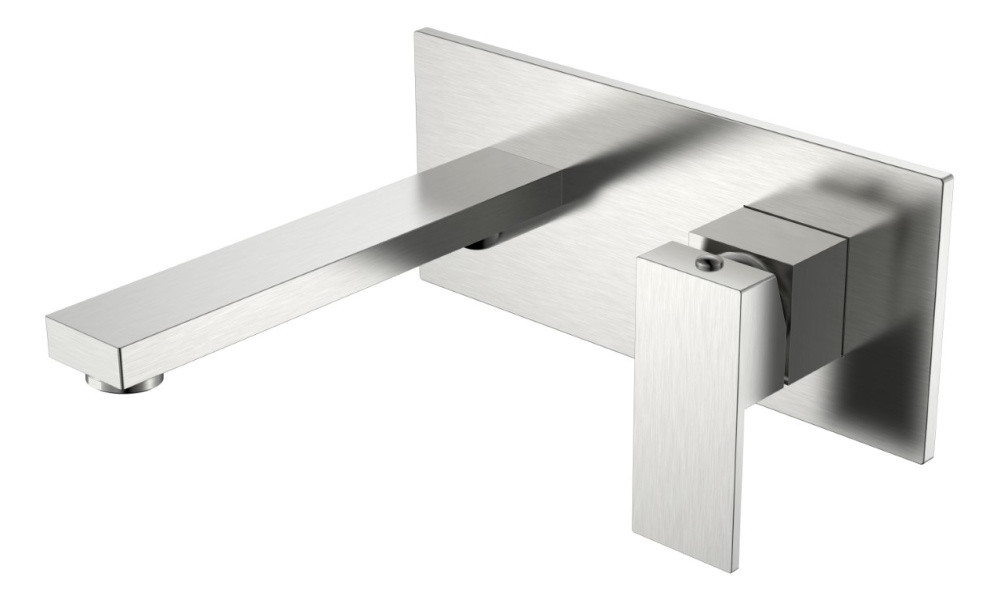 Cмеситель для умывальника Boheme Qubic (475-NB) никель