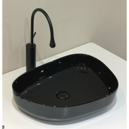 Накладная раковина BelBagno BB1435-NERO
