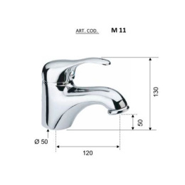 Смеситель для раковины Remer M11DO цвет золото