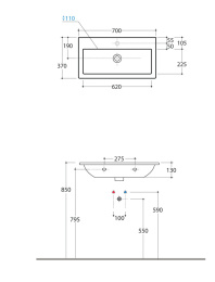 Раковины Раковина Globo Stockholm (LA070.BI) белый