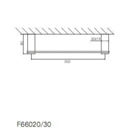 FIMA Carlo Frattini Quadra F6020/30CR Полотенцедержатель на 30 см