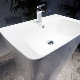 Фото Azzurra Hera HELF06343T0MBI*1 Раковина 63х43х85 см, 1 отв., цвет: белый