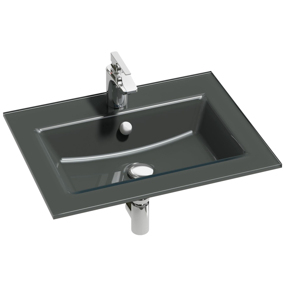 Раковина стеклянная Jacob Delafon Vox EB2105-DD1, 60 х 45 см, белая, глянцевая
