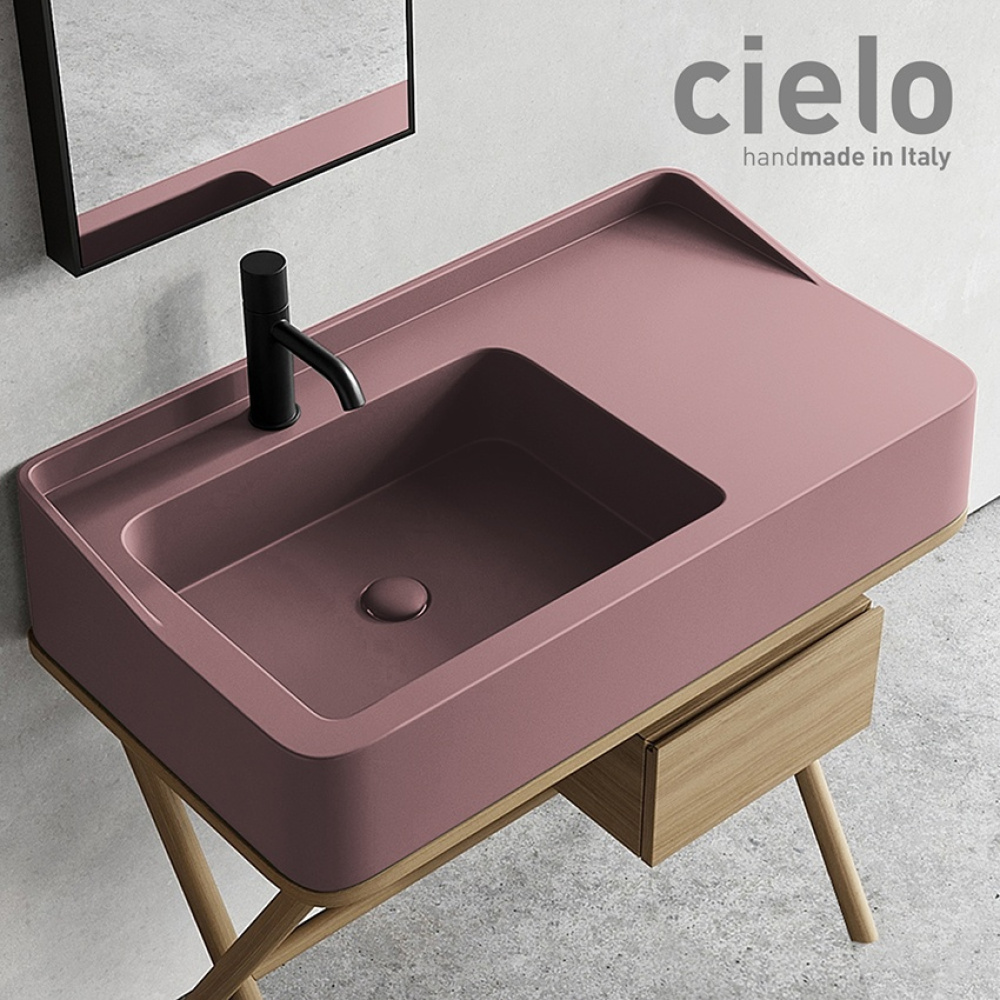 Фото Ceramica CIELO Siwa SWLA CP - Раковина для ванной комнаты 90*50 см (Cipria)