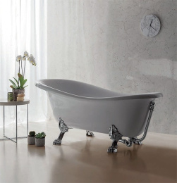 Фото Слив-перелив для ванны Globo Paestum (PA104) хром