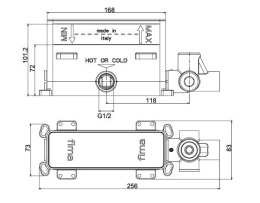 Фото Внутренний механизм смесителя для ванны F3150 FIMA Carlo Frattini