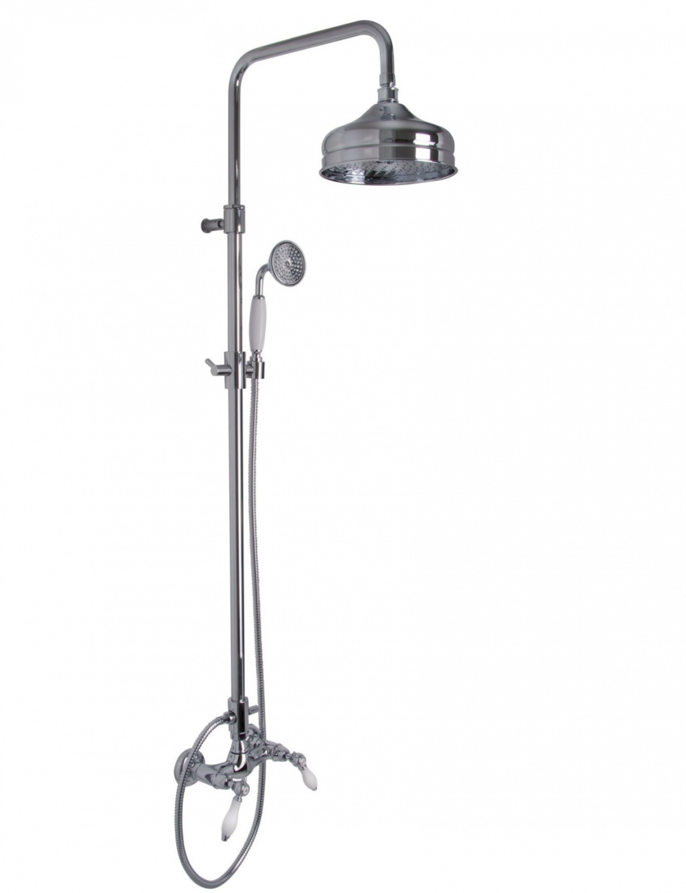 Фото Душевая система Fima Carlo Frattini Herend (F5405/2CR) хром, белый
