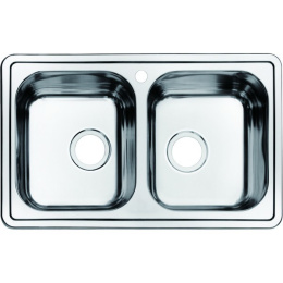 Фото Мойка кухонная из нержавеющей стали IDDIS Strit STR78P2i77