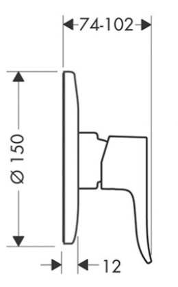 Смеситель для душа Hansgrohe Metris (31686000) хром