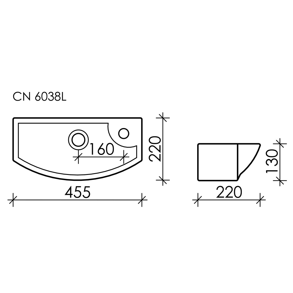 Рукомойник Ceramica Nova Element CN6038L