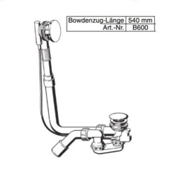 Фото Слив-перелив, BETTE B600-901 цвет - хром