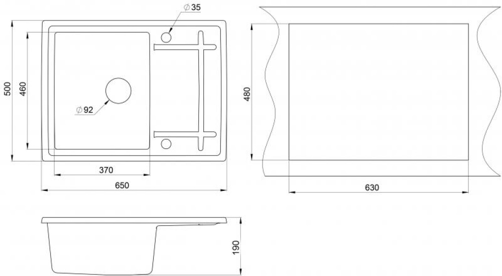 Granula GR-6501 песок Мойка кухонная