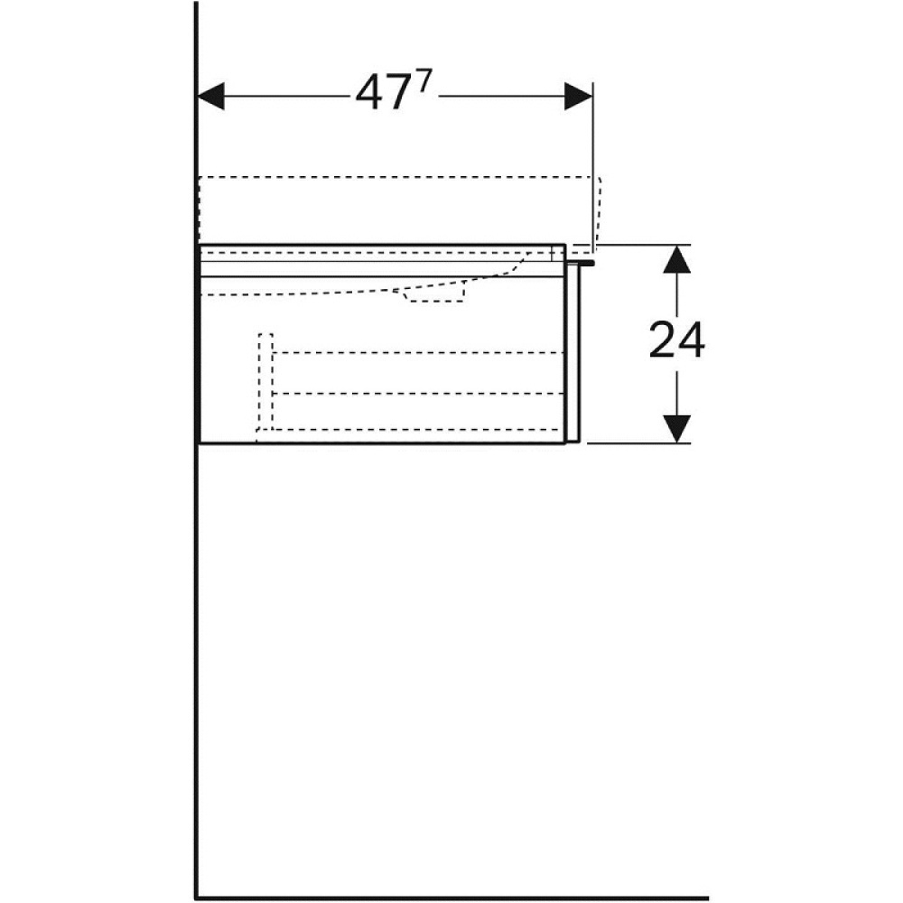 Geberit iCon 841491000 Тумба для раковины, с ящиками выдвижными