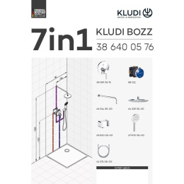 Набор для душа Kludi Bozz (386710576) хром