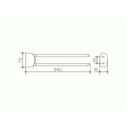 Полотенцедержатель Keuco Elegance New 11620010000, хром