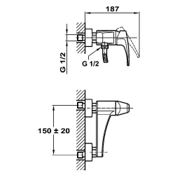 Teka MB2 4023202 Смеситель для душа
