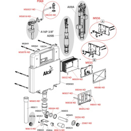Бачок для унитаза AlcaPlast A112 Basicmodul