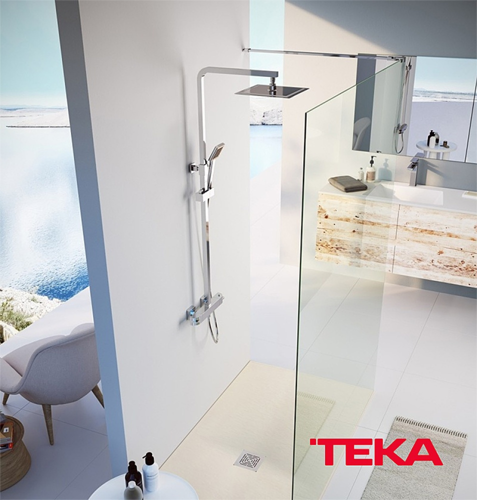 Фото Душевая система Teka Soller 852370200 с термостатическим смесителем (хром)