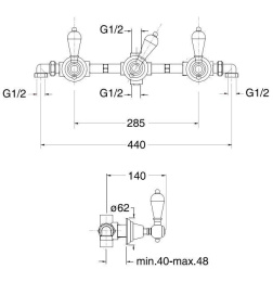 Cristina CANOVA KRISTAL CK11451 Смеситель для ванны