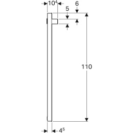 Geberit iCon 840537000 Зеркало, с подсветкой
