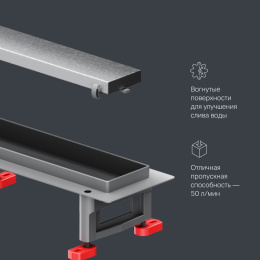 Фото Трап для душа Am.Pm MasterFlow (W01SC-U11-080-04SB) Хром