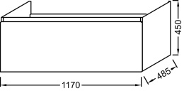 Фото Тумба Jacob Delafon Odeon Up 120 см, EB887-N18, белый