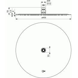 Верхний душ Ideal Standard IDEALRAIN LUXE B0386MY