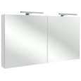 Шкаф зеркальный Jacob Delafon 120 см, EB1368-G1C, со светодиодной подсветкой, цвет - белый блестящий